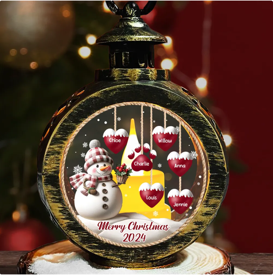 Sweet Heart - Personalized Custom Christmas Lantern
